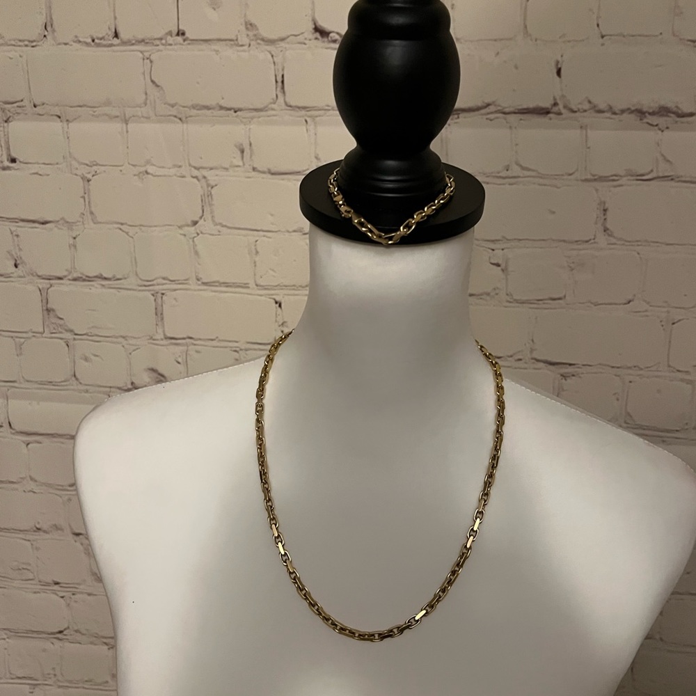 Men’s 14k 22” Necklace & Matching 8” bracelet set - Picture 5 of 11